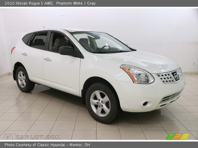 2010 Nissan Rogue S AWD in Phantom White
