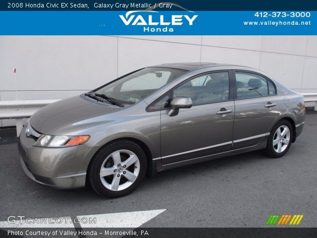 2008 Honda Civic EX Sedan in Galaxy Gray Metallic