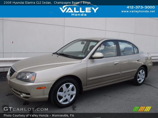 2006 Hyundai Elantra GLS Sedan in Champagne Beige