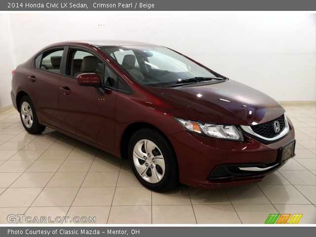 2014 Honda Civic LX Sedan in Crimson Pearl