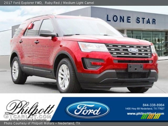 2017 Ford Explorer FWD in Ruby Red