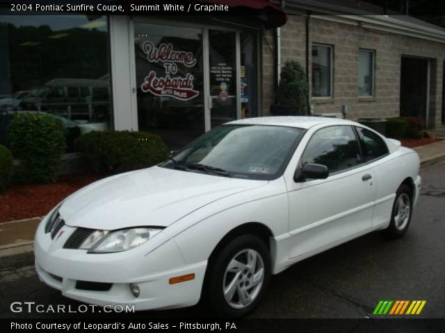 2004 Pontiac Sunfire Coupe in Summit White