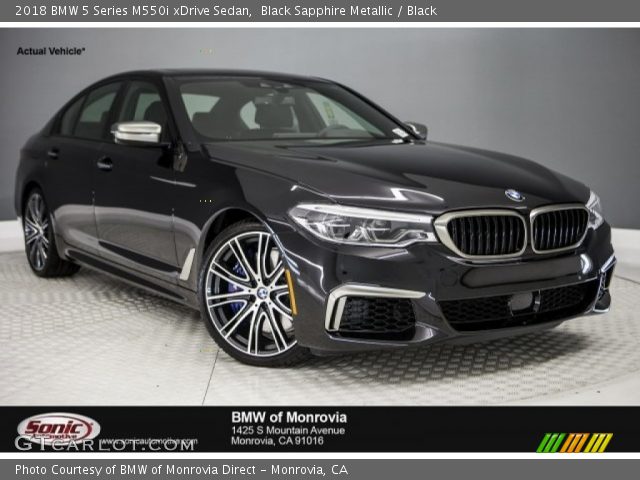 2018 BMW 5 Series M550i xDrive Sedan in Black Sapphire Metallic