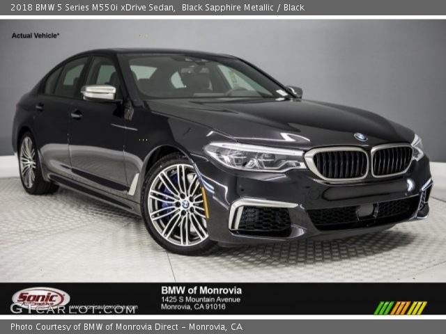 2018 BMW 5 Series M550i xDrive Sedan in Black Sapphire Metallic