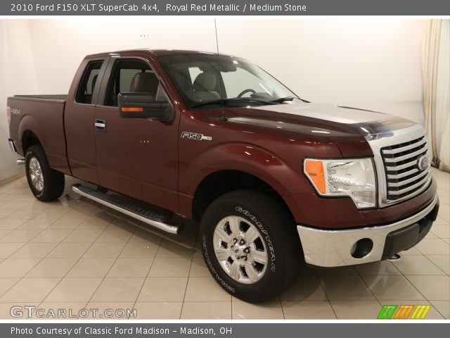 2010 Ford F150 XLT SuperCab 4x4 in Royal Red Metallic