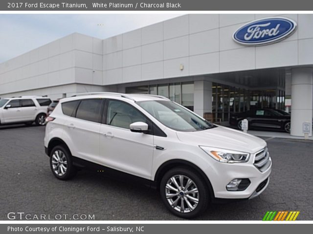 2017 Ford Escape Titanium in White Platinum