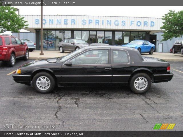 1989 Mercury Cougar LS in Black