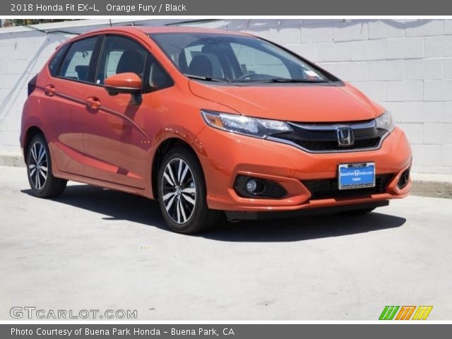 2018 Honda Fit EX-L in Orange Fury
