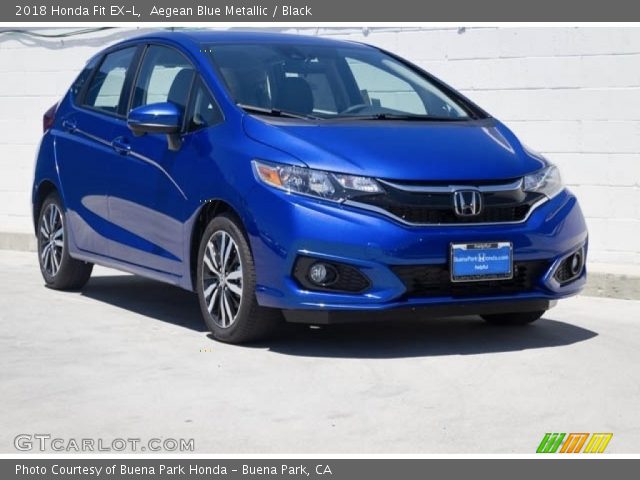 2018 Honda Fit EX-L in Aegean Blue Metallic