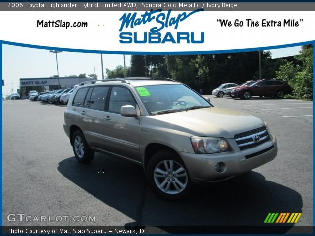 2006 Toyota Highlander Hybrid Limited 4WD in Sonora Gold Metallic