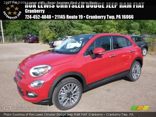 2017 Fiat 500X Lounge AWD in Rosso Passione (Red)