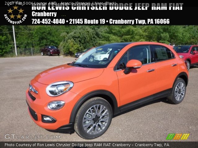 2017 Fiat 500X Lounge AWD in Arancio (Orange)