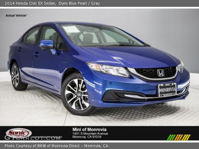 2014 Honda Civic EX Sedan in Dyno Blue Pearl