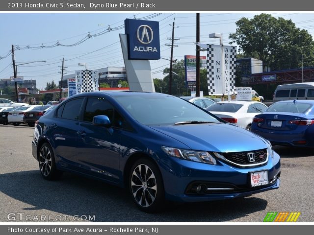 2013 Honda Civic Si Sedan in Dyno Blue Pearl