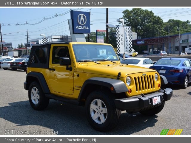 2011 Jeep Wrangler Sport 4x4 in Detonator Yellow