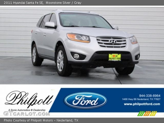 2011 Hyundai Santa Fe SE in Moonstone Silver