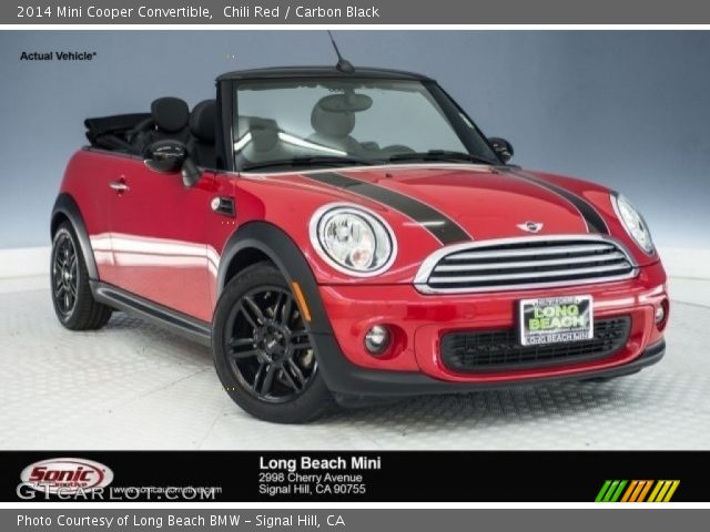 2014 Mini Cooper Convertible in Chili Red