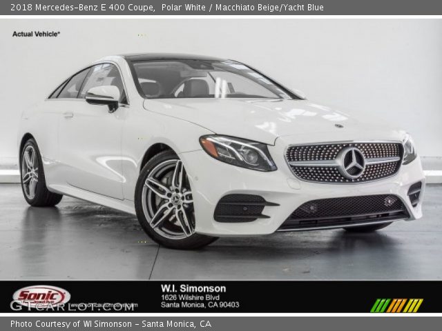 2018 Mercedes-Benz E 400 Coupe in Polar White
