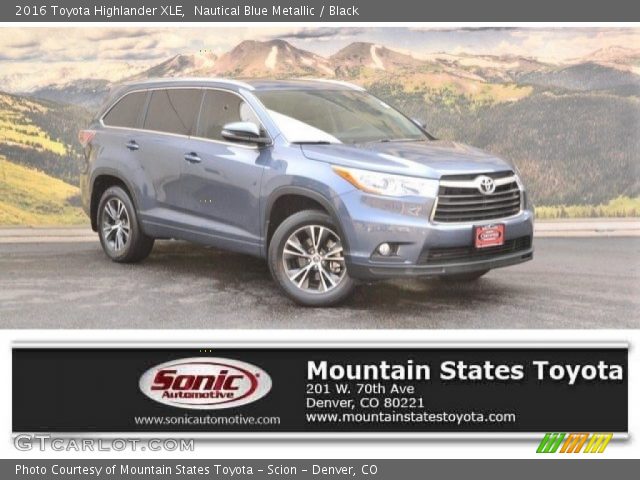 2016 Toyota Highlander XLE in Nautical Blue Metallic