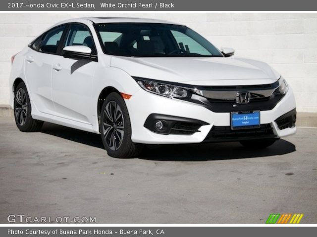 2017 Honda Civic EX-L Sedan in White Orchid Pearl