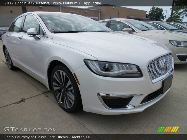 2017 Lincoln MKZ Reserve in White Platinum