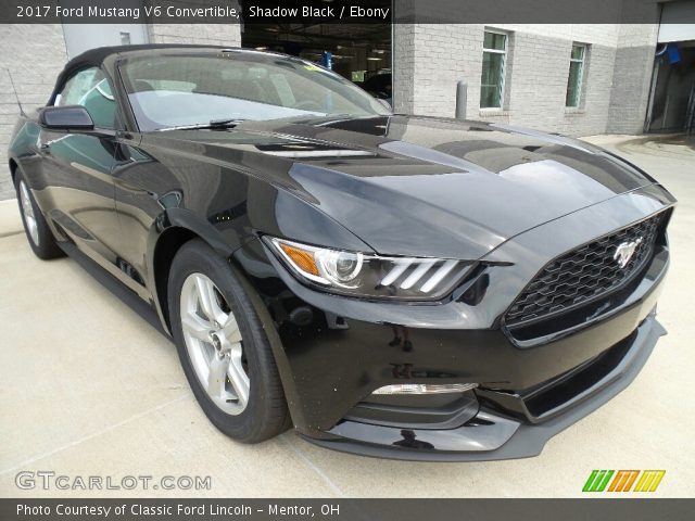 2017 Ford Mustang V6 Convertible in Shadow Black