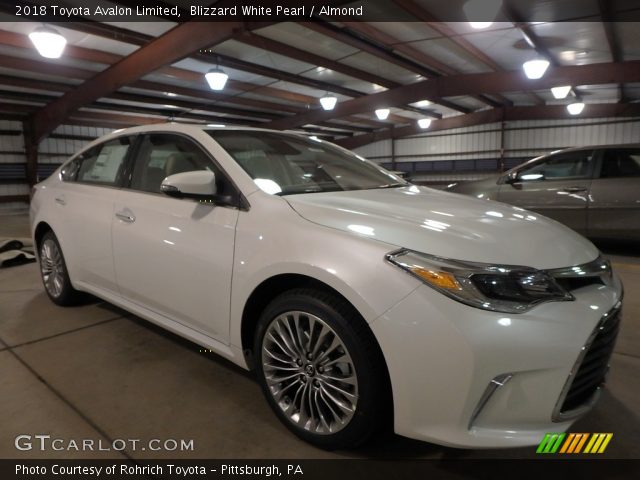 2018 Toyota Avalon Limited in Blizzard White Pearl