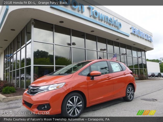 2018 Honda Fit EX-L in Orange Fury