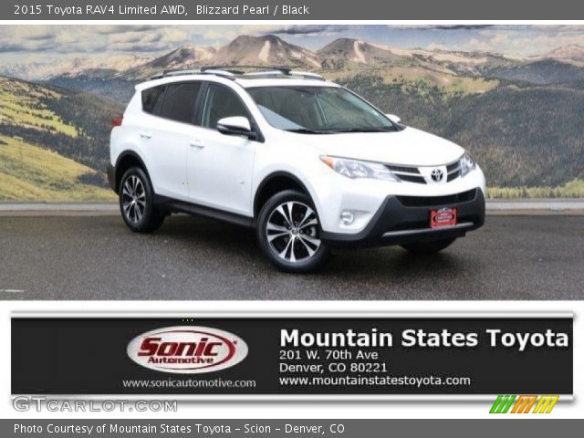 2015 Toyota RAV4 Limited AWD in Blizzard Pearl