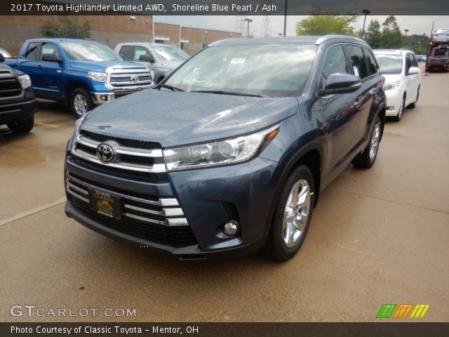 2017 Toyota Highlander Limited AWD in Shoreline Blue Pearl