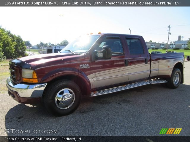 1999 Ford F350 Super Duty XLT Crew Cab Dually in Dark Toreador Red Metallic