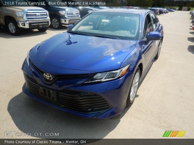 2018 Toyota Camry LE in Blue Crush Metallic