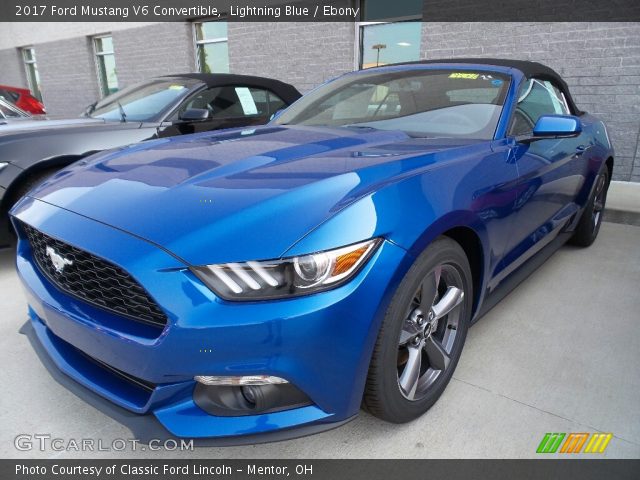 2017 Ford Mustang V6 Convertible in Lightning Blue