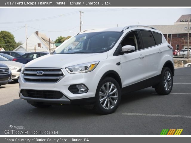2017 Ford Escape Titanium in White Platinum