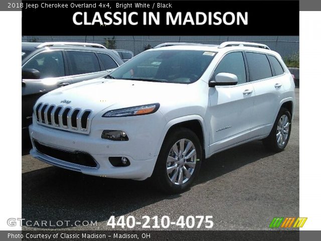 2018 Jeep Cherokee Overland 4x4 in Bright White
