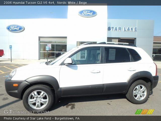 2006 Hyundai Tucson GLS V6 4x4 in Nordic White