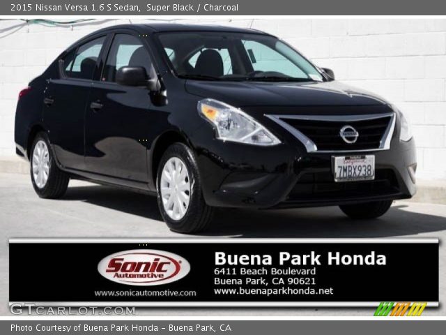 2015 Nissan Versa 1.6 S Sedan in Super Black