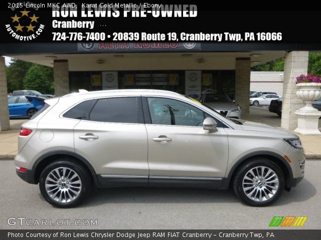 2015 Lincoln MKC AWD in Karat Gold Metallic