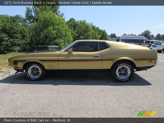 1972 Ford Mustang Mach 1 Coupe in Medium Yellow Gold
