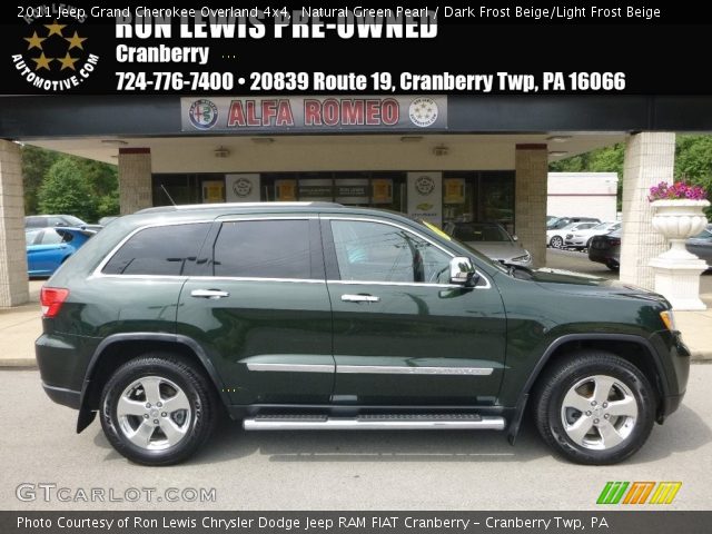 2011 Jeep Grand Cherokee Overland 4x4 in Natural Green Pearl