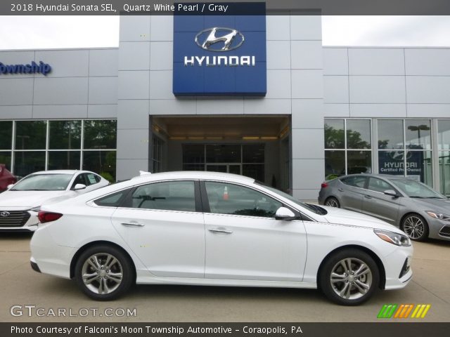 2018 Hyundai Sonata SEL in Quartz White Pearl