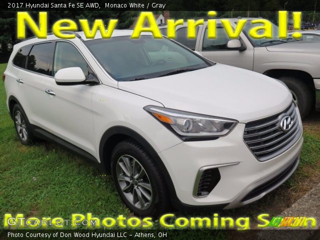 2017 Hyundai Santa Fe SE AWD in Monaco White