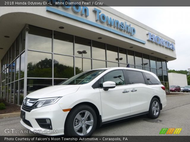 2018 Honda Odyssey EX-L in White Diamond Pearl