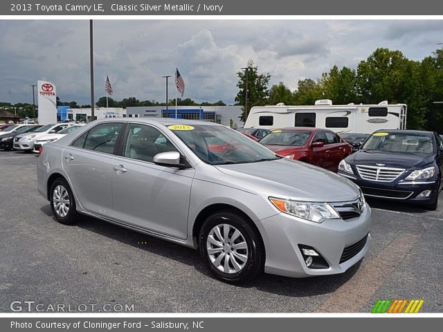 2013 Toyota Camry LE in Classic Silver Metallic