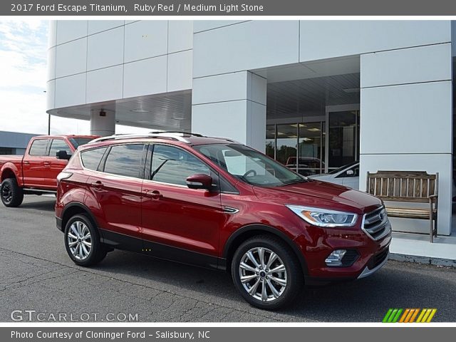 2017 Ford Escape Titanium in Ruby Red