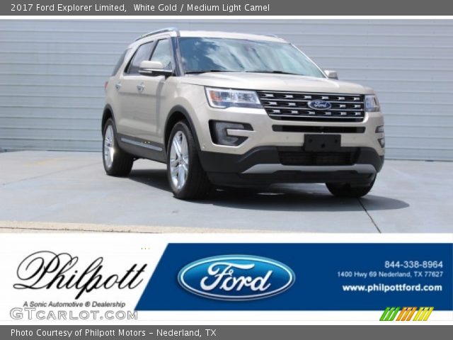 2017 Ford Explorer Limited in White Gold
