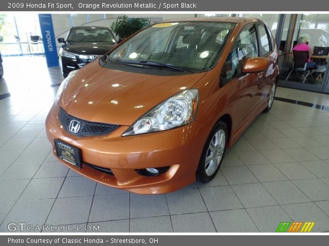 2009 Honda Fit Sport in Orange Revolution Metallic