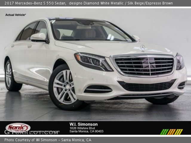 2017 Mercedes-Benz S 550 Sedan in designo Diamond White Metallic