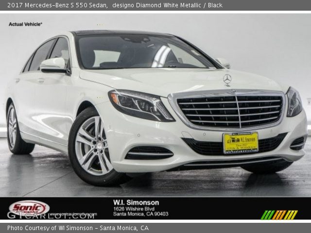 2017 Mercedes-Benz S 550 Sedan in designo Diamond White Metallic