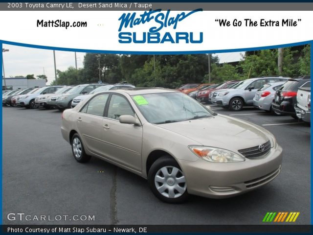 2003 Toyota Camry LE in Desert Sand Mica